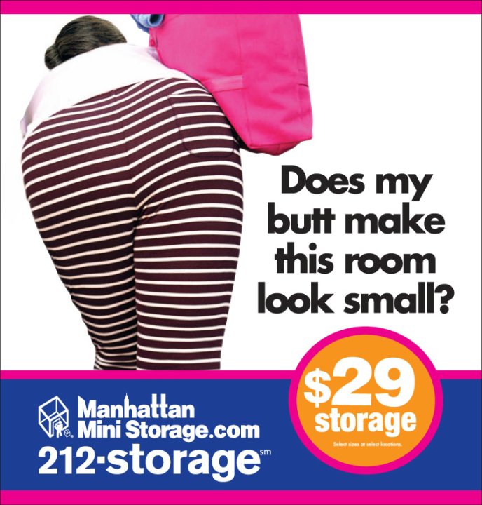 Manhattan Mini Storage Billboard - butt look small